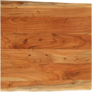 vidaXL Tischplatte 40x40x3,8cm Quadratisch Massivholz Akazie Baumkante 370630