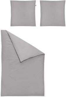 Irisette Edel-Feinbiber Bettwäsche Set Lago 8450 u. stei 240 x 220 cm + 2 x Kissenbezug 80 x 80 cm