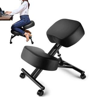 Himimi Kniestuhl Ergonomischer Verstellbarer Kniehocker Haltungskorrekturstuhl Orthopädischer Kniestuhl für Zuhause und Büro (Basic)