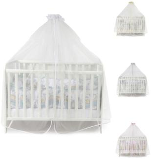 Lorelli Babybetthimmel, Baldachin 480 x 150 cm Insektenschutz Babybett Laufstall weiß