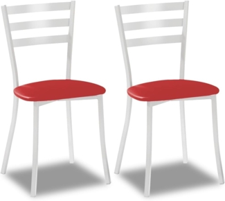 ASTIMESA Esszimmerstuhl, Rot, 39 x 46 x 84 cm