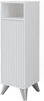 Midischrank Leano Weiß 30 x 97 cm mit Tür Vicco