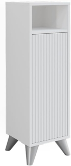 Vicco Midischrank Weiß 30 x 97 cm mit Tür, Leano