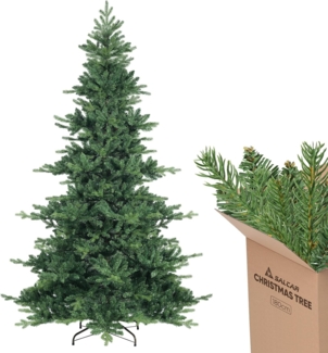 Salcar Künstlicher Weihnachtsbaum Weihnachtsbaum künstlich Tannenbaum Naturgetreu mit dichten Zweigen, 180 cm mit 965 Zweigen (115 PE-Zweigen und 850 PVC-Zweigen)