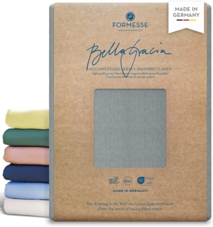 Formesse Jersey Spannbetttuch Bella Gracia|180x190 - 200x220 cm| zement