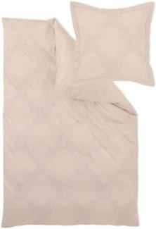 Bauer Spohia - Mako-Brokat-Damast Bettwäsche, 135x200 + 80x80 cm, 1118 rosegold