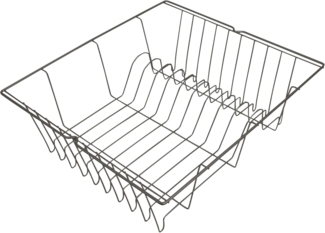 METALTEX Lipsia Spülkorb 36 x 33 cm, silbermetallic, Polytherm / Geschirrkorb / Abtropfgestell