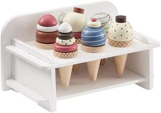 Kids Concept alle anderen Küchenspielzeug ConceptIce Cream with Rack, Mehrfarbig (1)