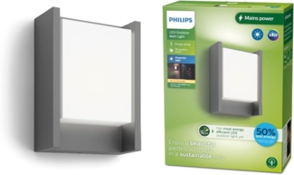 Philips LED Außenwandleuchte Arbour anthrazit warmweiß