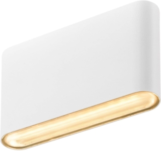 SLV 1007143 OVAL 14 WL Außenleuchte Wandaufbauleuchte weiß CCT Switch IP65