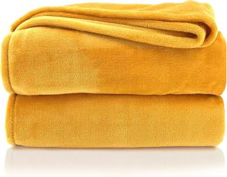 Wohndecke Premium Super Soft Flanell Kuscheldecke Sofadecke, heimtexland, super weich und flauschig, Allergiker geeignet, atmungsaktiv