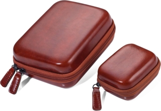 Troika 2er-Set Organizer-Etui mit Reißverschluss Onpack braun