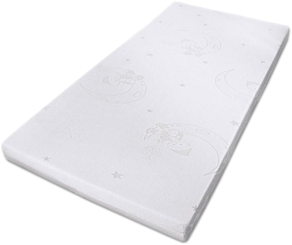 Unser Sandmännchen – Baby-/Kindermatratze mit eingenähten Stickereien, umweltfreundlich, Größe: 70x140