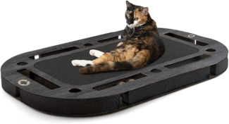 Canadian Cat Katzen-Kratzbrett XL schwarz gemasert