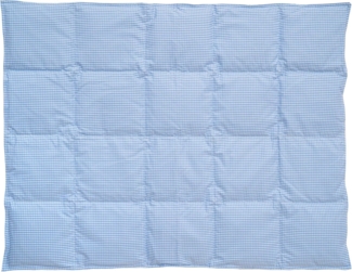 Tavolinchen Baby-Daunen-Decke "TwistKaro" Babydecke, Kinderdecke, Daunendecke, Bettdecke - bleu - 100/140