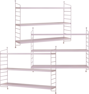 Modulares Wandregal Strängnäs 3er Set Lila [en. casa]