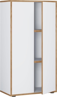 VCM Büroschrank Salia 920726 Weiß H. 110 x B. 60 x T. 33 cm