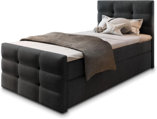 Masseno Boxbett AMON 100x200 cm mit Bonell Matratze und Topper