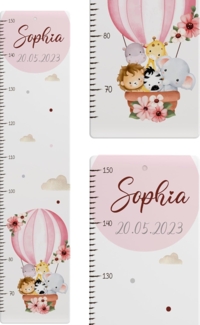 KIDSMOOD - Messlatte für Kinderzimmer Personalisiert, 70-140 cm - Messlatte Kinder Holz personalisiert Mit Namen für Baby- & Kleinkinderzimmer - Individuelles Geschenk für Kinder und Babys zum Geburt