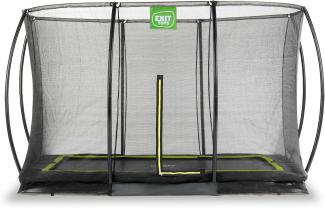 EXIT Silhouette Bodentrampolin 214x305 cm mit Sicherheitsnetz - schwarz Versunkenes Trampolin Rechteckig 120 kg 3 Jahr(e) Sicherheitsnetz Montage erforderlich