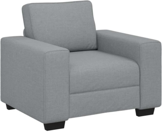 vidaXL Sessel Hellgrau 60 cm Stoff 4105146