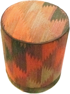 Sonderform,XS / 80 cm Ø Rund & kleiner,Mehrfarbig,Patchwork,Schurwolle,Afghanistan