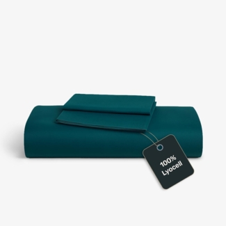 twenty:three® Bettwäsche Lyocell Bettwäsche Juice Petrol, 100% TENCEL™ Lyocell, Atmungsaktiv, Ultraweich, Eukalyptusholz u.a, Nachhaltig, 135 x 200