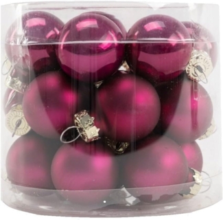 TrendLine Mini-Glaskugeln in glanz/matt Weihnachten Xmas weihnachtlichen Flair