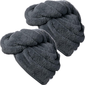 Erwin Müller Handtuch Turban 2er-Pack, Frottier, Microfaser Uni