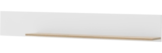 Wandboard Merced in weiß matt und Eiche 150 cm