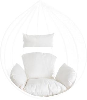 Sitzkissen Auflage Kissen für Hängesessel Sitzpolster Rückenpolster Beige