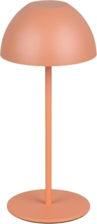 Akku LED Tischleuchte ORTIZ kabellos für Innen & Außen, Apricot - 20cm klein