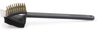 TrendLine 3in1 Grillreiniger, Edelstahl Schwarz, 38 cm