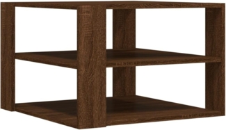 vidaXL Couchtisch Braun Eichen-Optik 59,5x59,5x40 cm Holzwerkstoff 834256