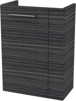 Fackelmann SBC B. PERFEKT Waschbeckenunterschrank 45 cm, Anthrazit Holzoptik, links