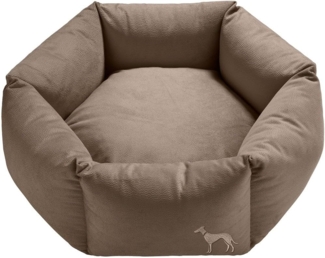 Hunter Tierbedarf Tierbett Orthopädisches Hundesofa Merida 6-eckig taupe