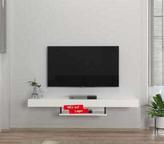 TV Lowboard Hängend Alberes Weiß