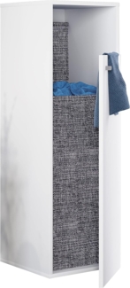 VCM Badmöbel Hochschrank Dreso 917837 Weiß H. 110 x B. 40 x T. 39 cm