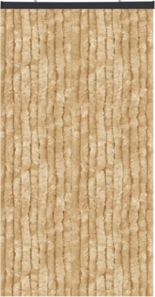 Flauschvorhang 140x220 Unistreifen beige