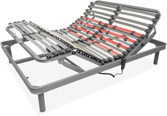 amuéblate online Flexipro Elektrobett mit 5 Ebenen und verstärkter Struktur, ergonomisch, zuverlässig und leise, Deutscher Motor, 150x190 cm