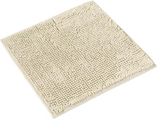 WohnDirect Badematte 45x45 cm | Creme - rutschfest & Waschbar - Badezimmerteppich zum Set kombinierbar, Badvorleger, WC Garnitur, Badteppich