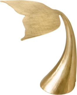 riess-ambiente Couchtisch WILDLIFE 70cm gold · Wohnzimmertisch aus Metall (Einzelartikel, 1-St), Walflossen-Skulptur · handmade · Dekoration · maritimes Design