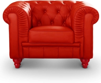 Menzzo Zeitgenössische Sessel für Sofa 80 x 110 x 72 cm rot