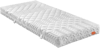 sleepling 196443 7 -Zonen Kaltschaummatratze Bodyprotect 500, Wende Matratze mit Duo Härtegrad 2 & 3, Made in EU, Wendegriffe, Waschbar 60 Grad, Ökotex 100, 120 x 200 x 21 cm, weiß