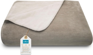 Wohndecke, ZOLLNER, 220x240 cm, 60% Baumwolle, 40% Polyacryl, Wendeoptik