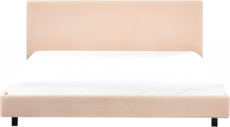 Wasserbett Bouclé ALBI 180 x 200 cm Beige