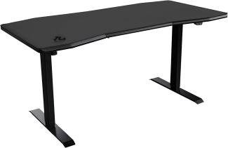 NITRO CONCEPTS D16E Gaming Tisch - Schreibtisch Computertisch 1600x800 mm elektrisch höhenverstellbar Carbon Black (Schwarz)