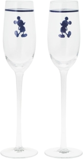 Disney Champagnerglas Champagnerglas Disney Designer Mickey Maus 2er Set Geschenkverpackung