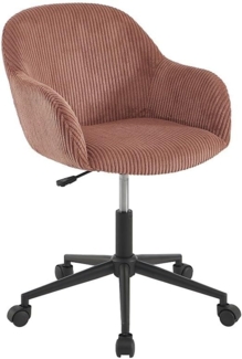 Vente-unique - Bürostuhl - Cord-Velours - Rosa - MARENZIA
