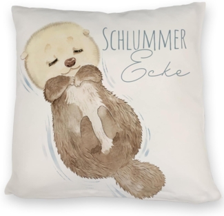 speecheese Dekokissen Otter Kissen mit Spruch Schlummerecke